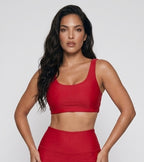 Sculpt Bra - Cherry Red