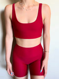 Sculpt Bra - Cherry Red