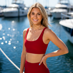 Sculpt Bra - Cherry Red